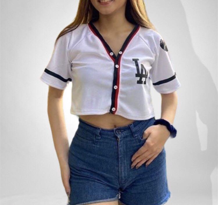 Football Baseball Basketball Laceball Jersey Vintage Jersey Crop Top LA  Croptop