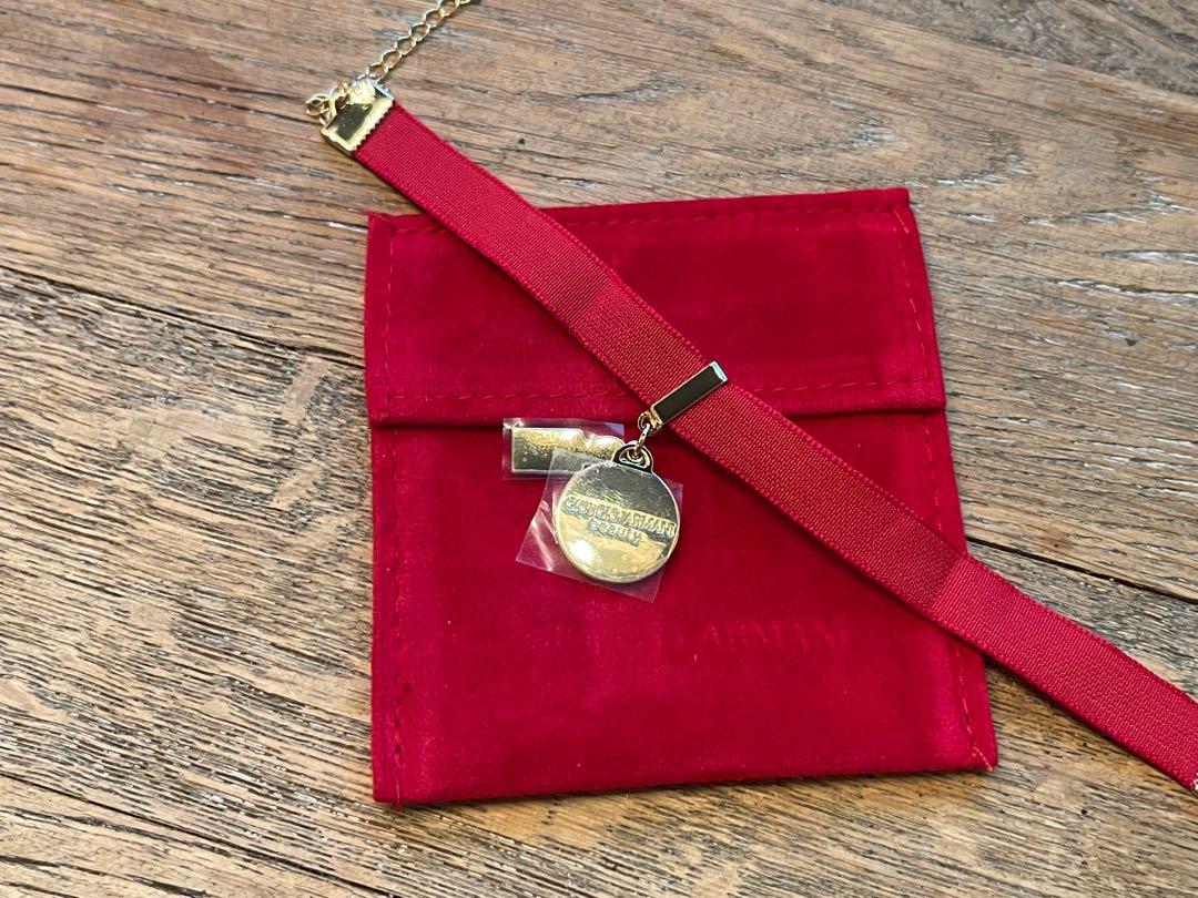 Red discount velvet bracelet