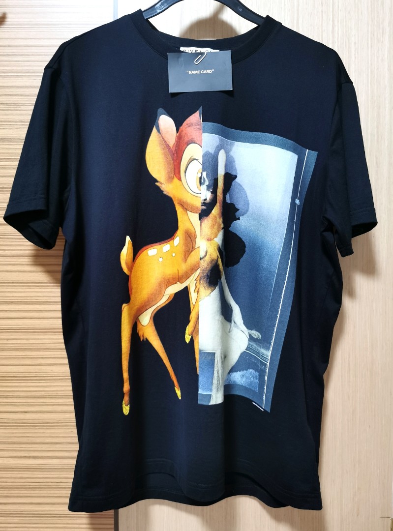 Givenchy Bambi Disney tee t shirt Men s Fashion Tops Sets