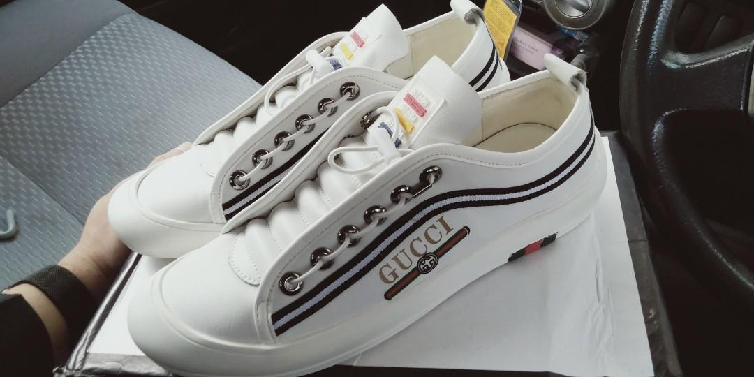 gucci white vans
