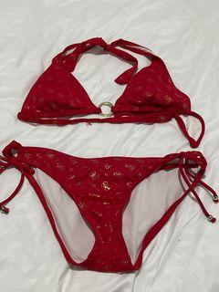 GUESS Two-piece / Bikini Red with Gold