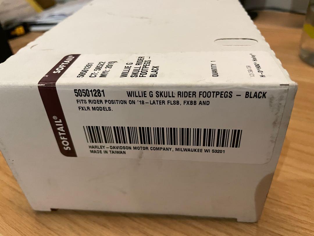 Harley Davidson Willie G Skull Rider Foot pegs, Motorcycles, Motorcycle