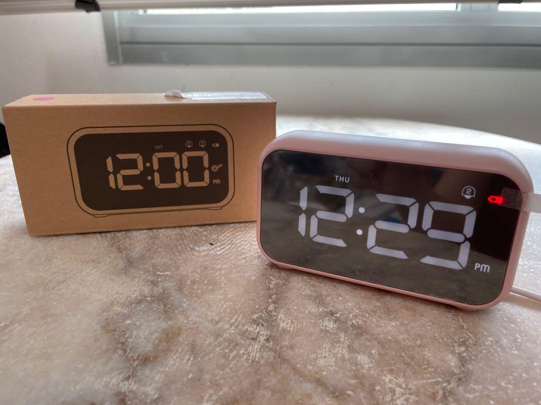 Homvilla LED music alarm clock, Furniture & Home Living, Home Decor