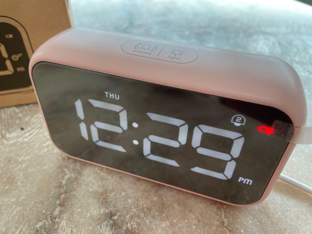 Homvilla LED music alarm clock, Furniture & Home Living, Home Decor