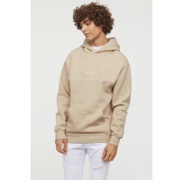 Hoodie H M Satisfied beige