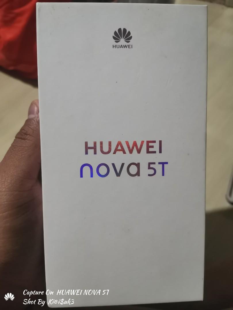 HUAWEI NOVA 5T (Category: Huawei) located in Muntinlupa City. Submitted by kirisuke11 (Listing ID 1131731559, Image 1). Description: For Sale My Huawei Nova 5T Crush Green (1 yr. & 2 mos. plus old) - Used But Not Abused - Stock EMUI 9, No Issue - No History of Repair - With Box and Orig Stock Accesories including Charger and Cable) - Stock Earphone (1 time lng nagamit nung tinesting since di ko po trip ang earpods) Wala lng sa pic un orig cable n