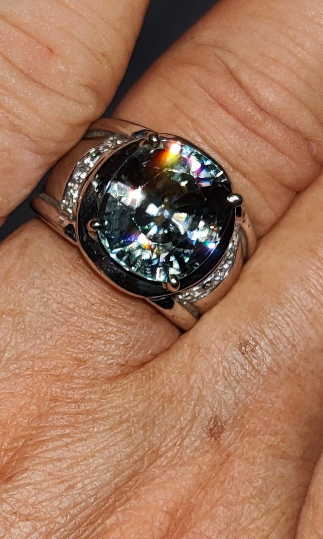 White best sale zircon ring