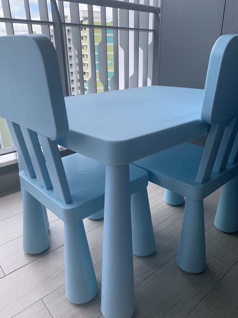 Ikea Children Table & Chairs Set, Furniture & Home Living, Furniture