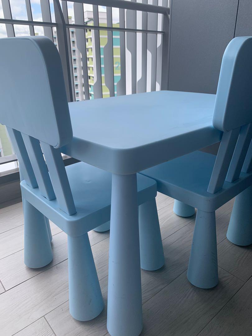 Ikea Children Table & Chairs Set, Furniture & Home Living, Furniture