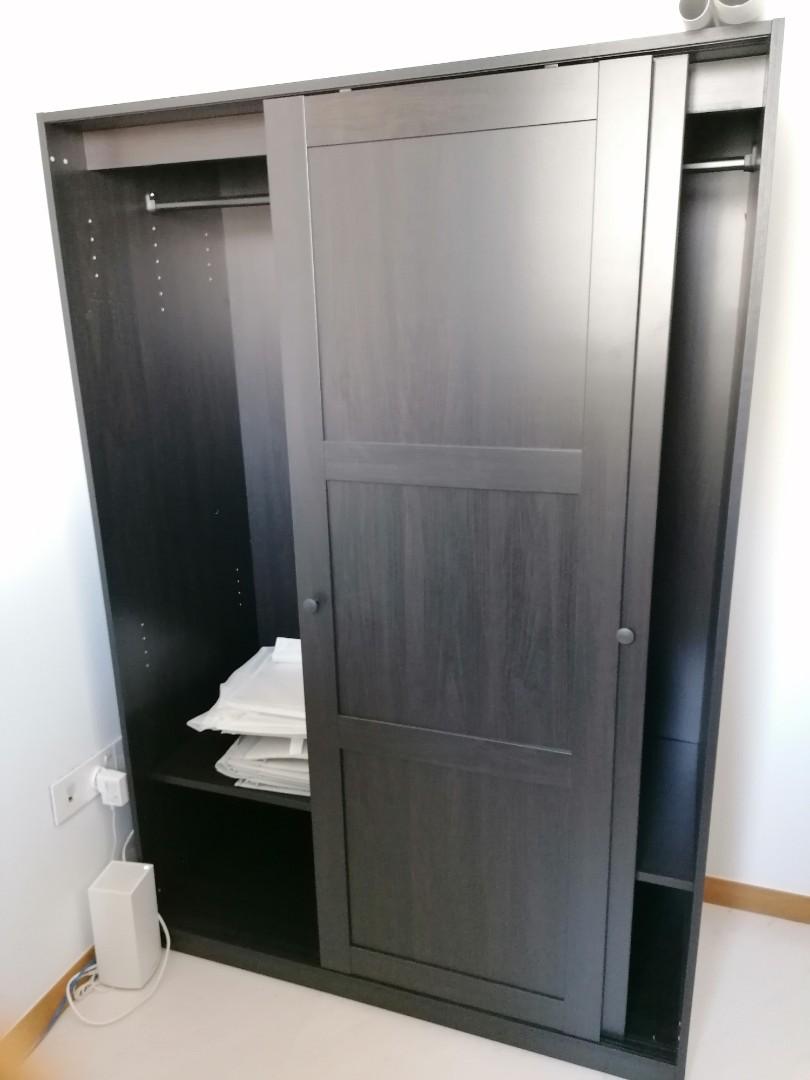 IKEA sliding door wardrobe Rakkestad, Furniture & Home Living