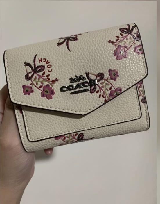Instock Coach Compact Floral Ladies Wallet, Women's Fashion, Bags