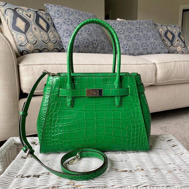 Kate Spade New York Crocodile Embossed Knightsbridge Quinn Tote - Green  Totes, Handbags - WKA304589 | The RealReal