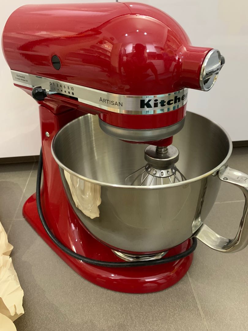 Kitchen Aid Artisan 4.8L Mixer Red, Furniture & Home Living