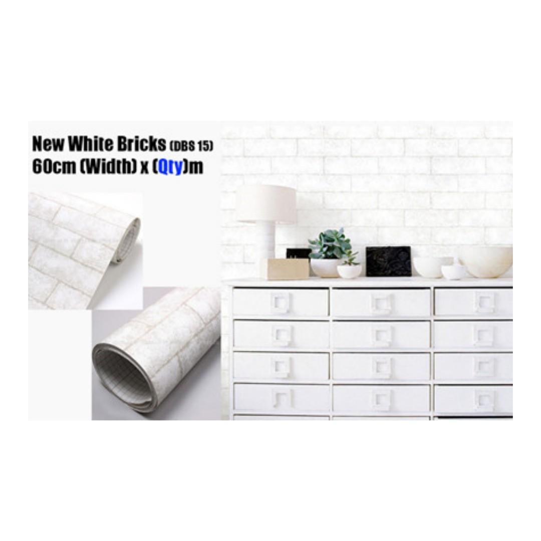 KOREAN Brick Design Wallsheet Collection, Furniture &amp; Home Living, Home ...