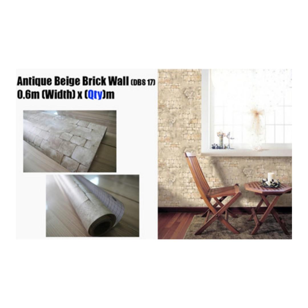 KOREAN Brick Design Wallsheet Collection, Furniture &amp; Home Living, Home ...