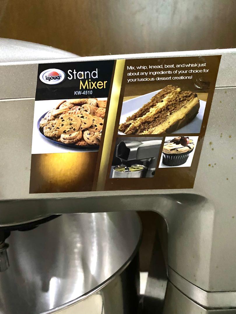 Kyowa KW-4510 stand mixer (Category: Hand & Stand Mixers) located in Quezon City. Submitted by sabbydoo (Listing ID 1131822662, Image 2). Description: Kyowa stand mixer KW-4510 Used a few times No issues Complete with accesories No original box but can provide a box for shipping Meet up San Juan, Mandaluyong, Qc (Vertis north) Shipping c/o buyer if gonna do 3rd party delivery.
