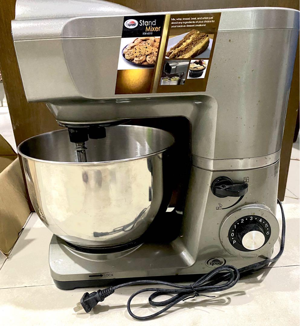 Kyowa KW-4510 stand mixer (Category: Hand & Stand Mixers) located in Quezon City. Submitted by sabbydoo (Listing ID 1131822662, Image 1). Description: Kyowa stand mixer KW-4510 Used a few times No issues Complete with accesories No original box but can provide a box for shipping Meet up San Juan, Mandaluyong, Qc (Vertis north) Shipping c/o buyer if gonna do 3rd party delivery.