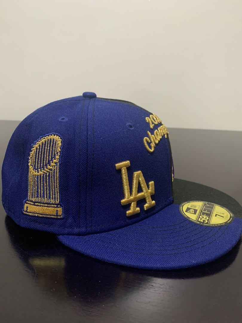 Los Angeles Lakers-Dodgers 2020 MEDIEVAL CO-CHAMPS Black Fitted H