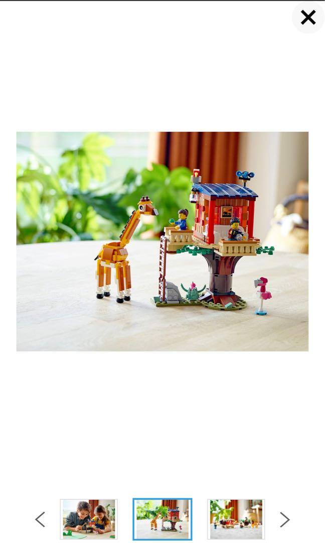 31116 SAFARI WILDLIFE TREE HOUSE lego creator NEW 3 in 1 legos set