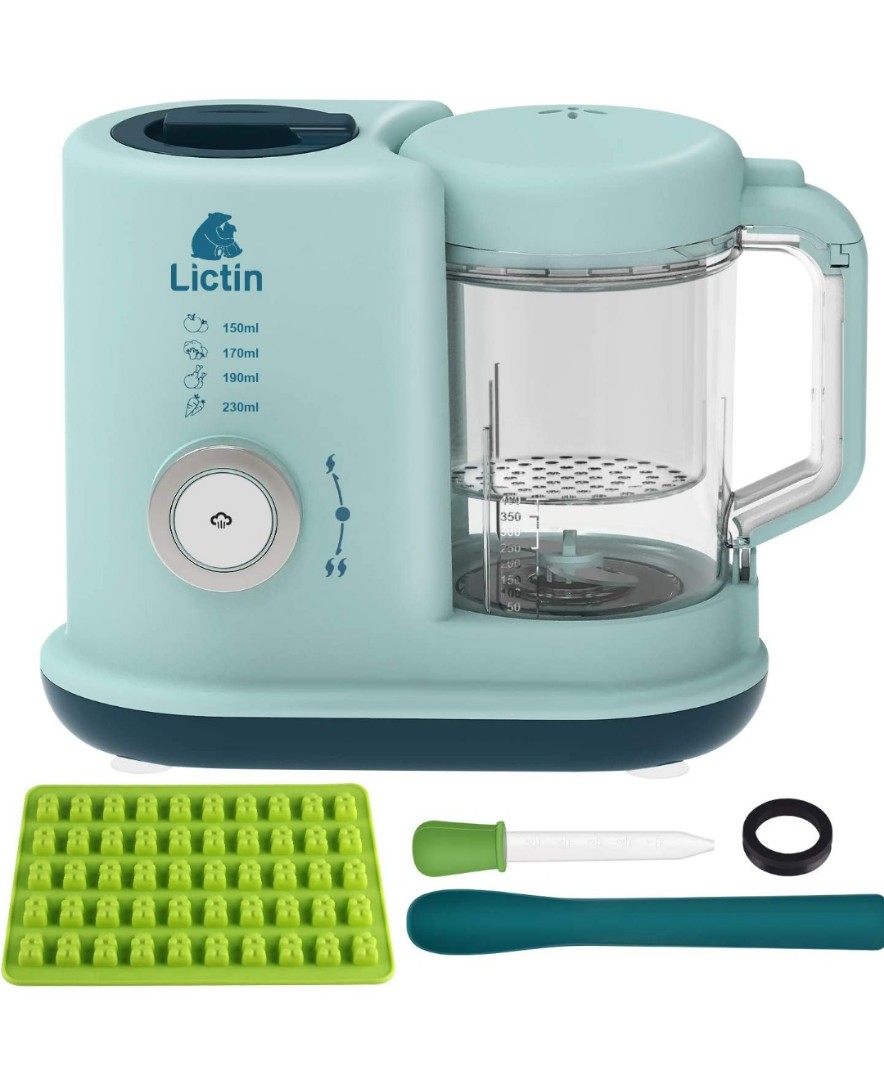 Lictin Baby Food Blender Steamer Baby Food Processor 4 in 1