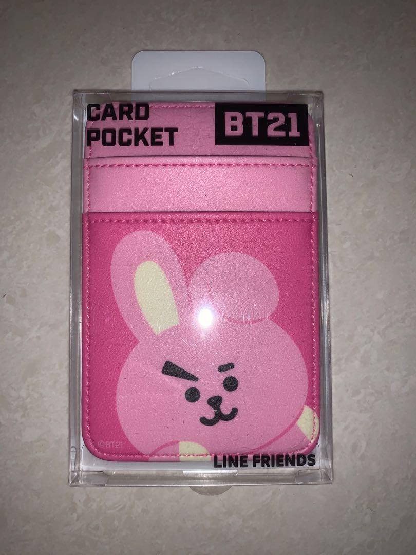 LINE FRIENDS BT21 COOKY CARD POCKET CARD HOLDER, Mobile Phones ...