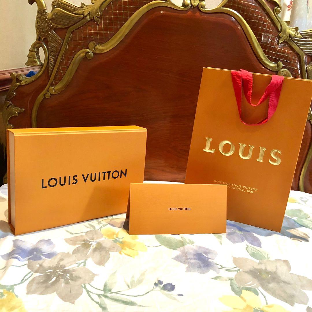 LOUIS VUITTON Gold Lettering Empty Shoe Box 14x11x575 W2022 Style Shop  Bag  eBay