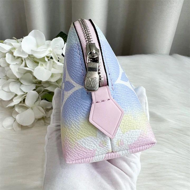 Louis Vuitton Cosmetic Pouch LV Escale Pastel in Coated Canvas