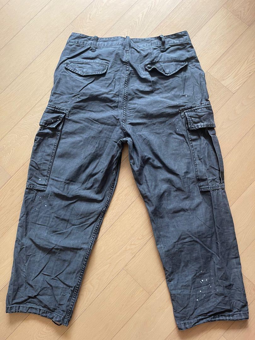 Madness Wtaps Cargo pants Indigo L size 洗水軍褲, 男裝, 褲＆半截裙