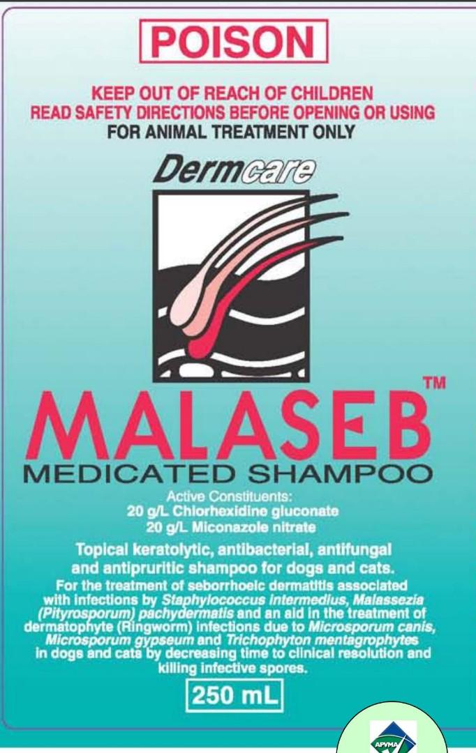 Malaseb Medicated Dog Cat Pet Shampoo, Pet Supplies, Health & Grooming on Carousell