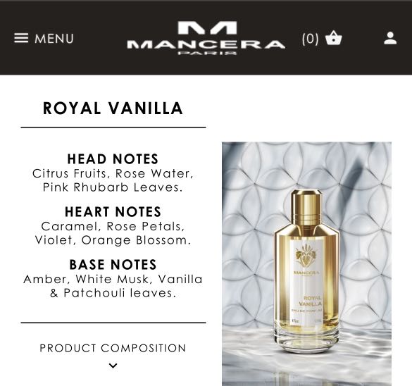 Mancera - Royal Vanilla, Beauty & Personal Care, Fragrance