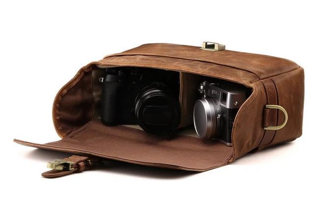 Torres Pro Leather Vintage 16 Laptop Bag Camera Bag 