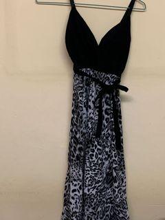 MIDI animal print dress