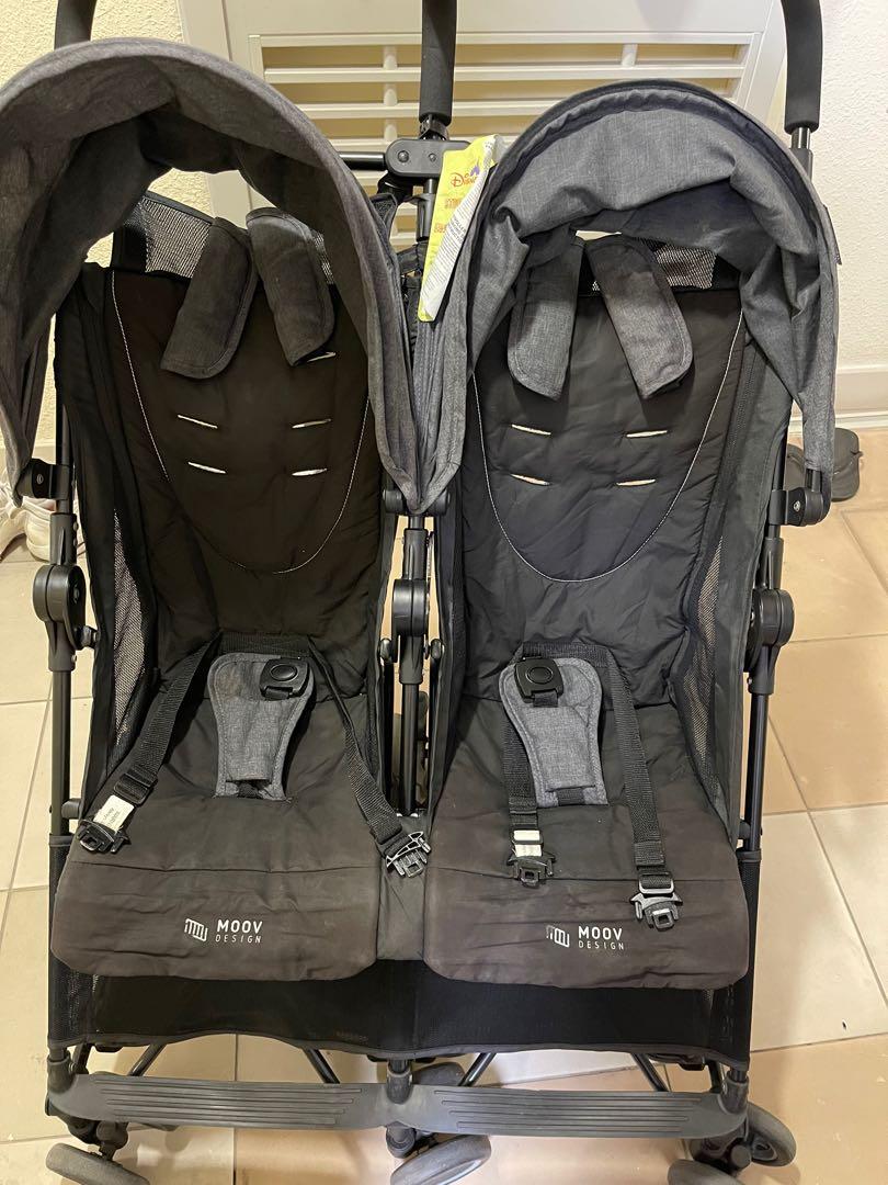 Moov design top twin stroller