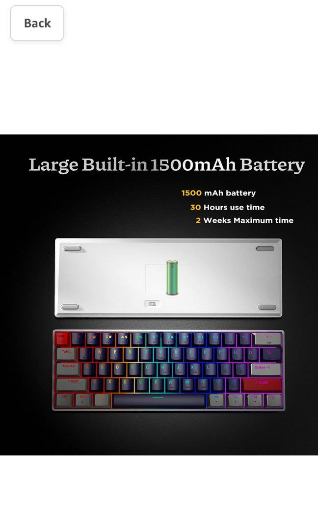 NEWMEN GM610 60% Wireless Mechanical Keyboard with set of extra