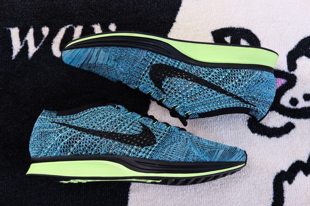 Nike Flyknit Racer Blue Gecko (Category: Sneakers) located in Angeles City. Submitted by ewolimjoco (Listing ID 1131675027, Image 3). Description: For sale only 🔥 No trades please 😘 Nike Flyknit Racer Blue Gecko Size 12 BNDS Selling for 15000php only Angeles City meetups Can also accommodate shipping Thanks fam!.