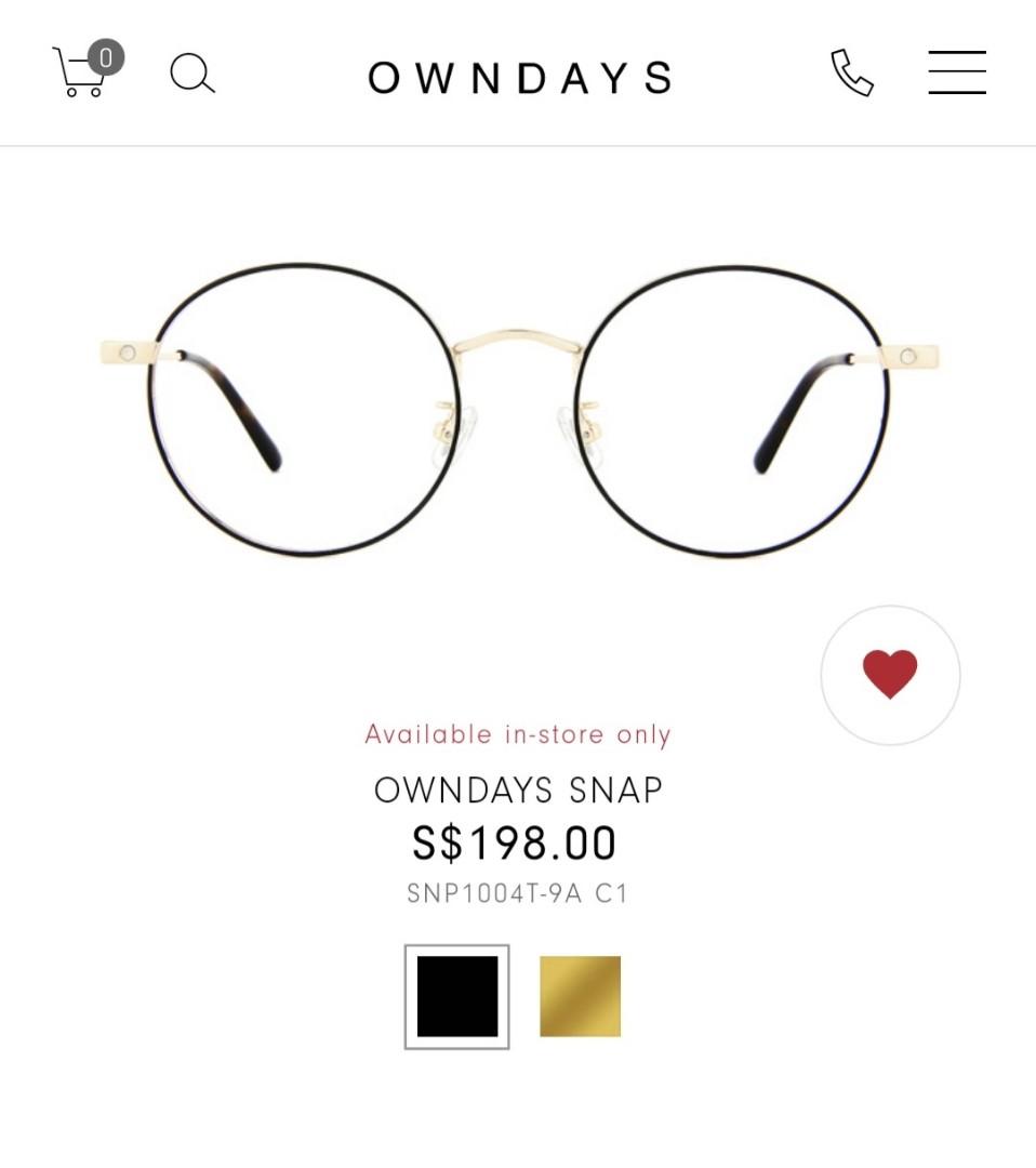 Owndays Snap glasses.. as good as new!, Women's Fashion, Watches