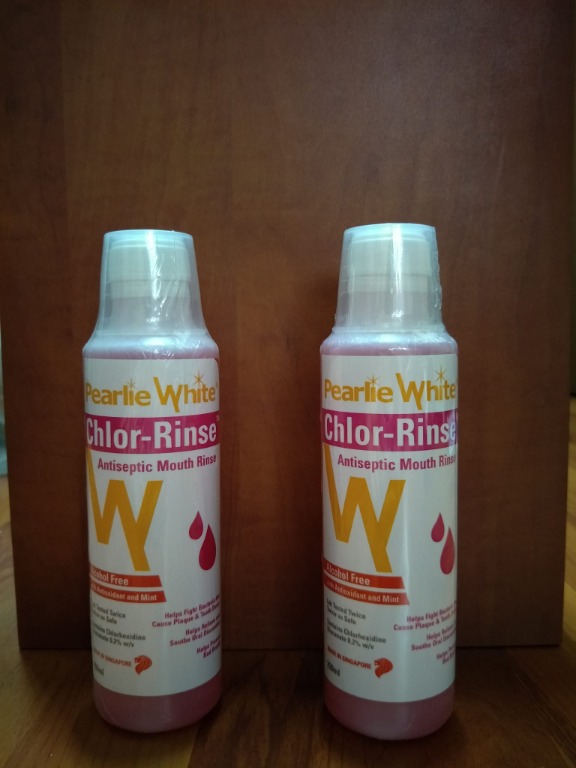 Pearlie White Chlor-Rinse Antiseptic Mouth Rinse, Beauty & Personal ...