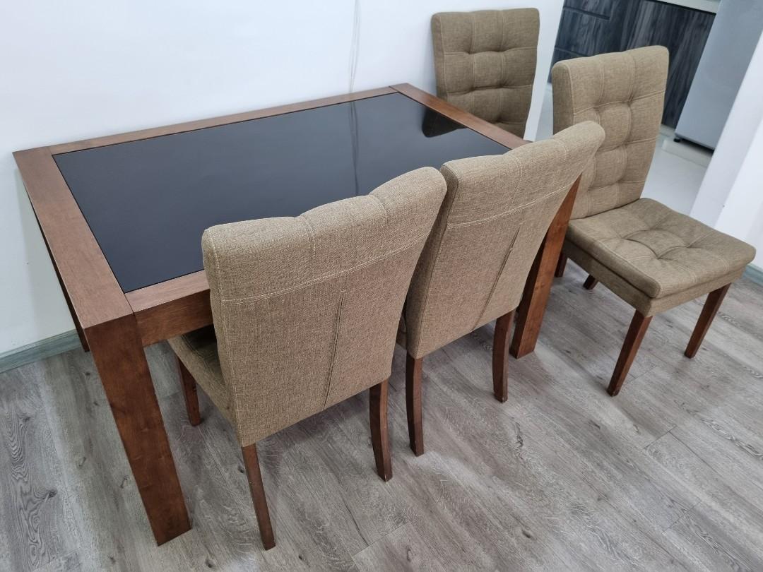 Picket and Rail Extendable Dining Table, Furniture & Home Living