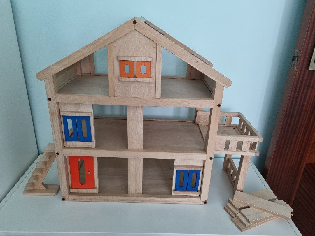 Plan toys hotsell terrace dollhouse