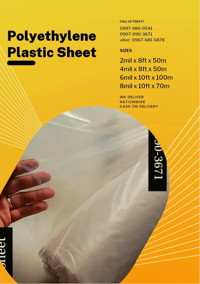 Polyethylene Plastic Sheet, Commercial & Industrial, Construction & Building Materials on Carousell