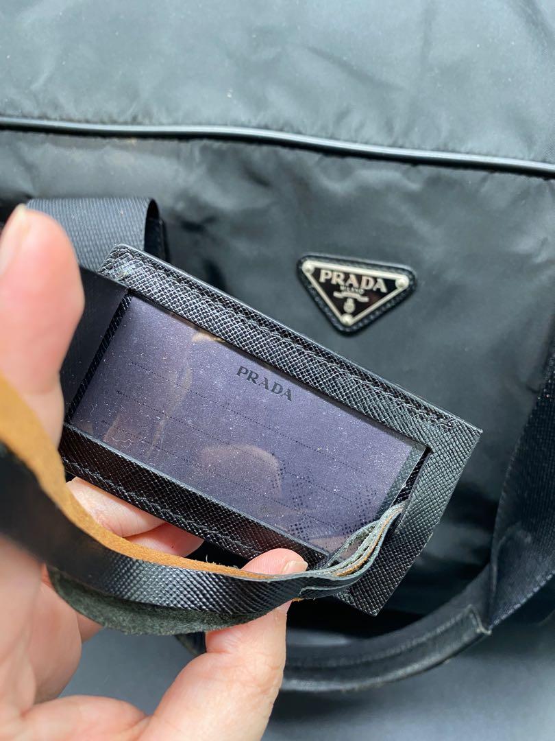 PRADA traveling bag (RARE) (Category: Luxury Bags & Wallets) located in Manila. Submitted by davidspreowned (Listing ID 1131773580, Image 3). Description: Prada traveling bag black no flaws 50.5 width 30.2 height 13 inches (clearance side to side) .