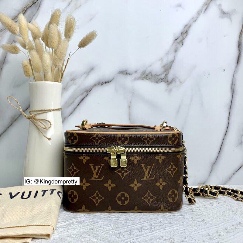 Pre-order LV Louis Vuitton Nice Mini Size Vanity Bag in Monogram, Luxury,  Bags & Wallets on Carousell