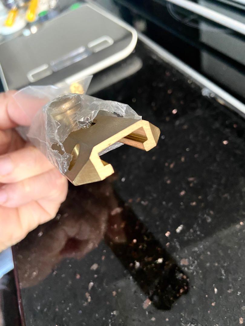 Quality copper door latch in matt gold, Furniture & Home Living