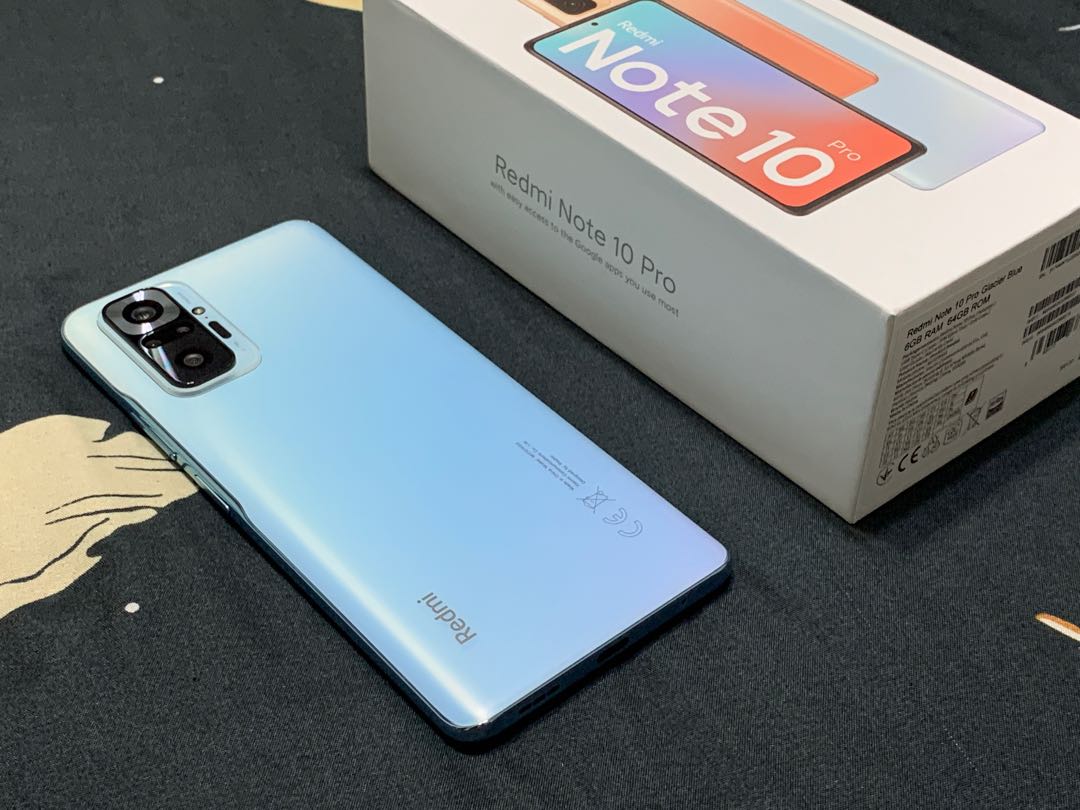 Redmi Note 10 Pro (6GB/64GB) - Glacier Blue, Mobile Phones