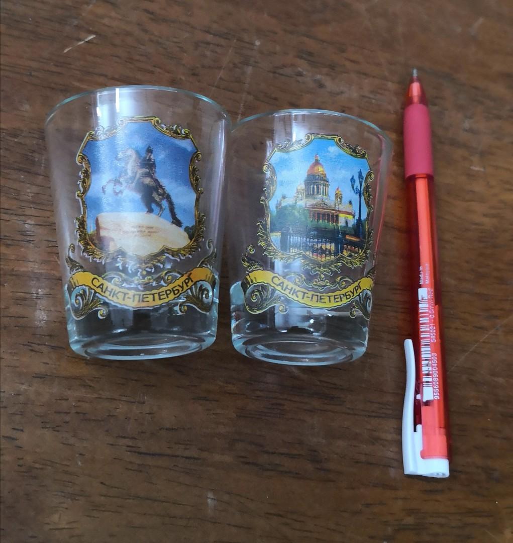 Russian shot glass 2, Antiques, Vintage Collectibles on Carousell