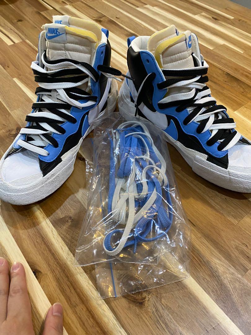 Sacai x nike blazer mid black blue clearance