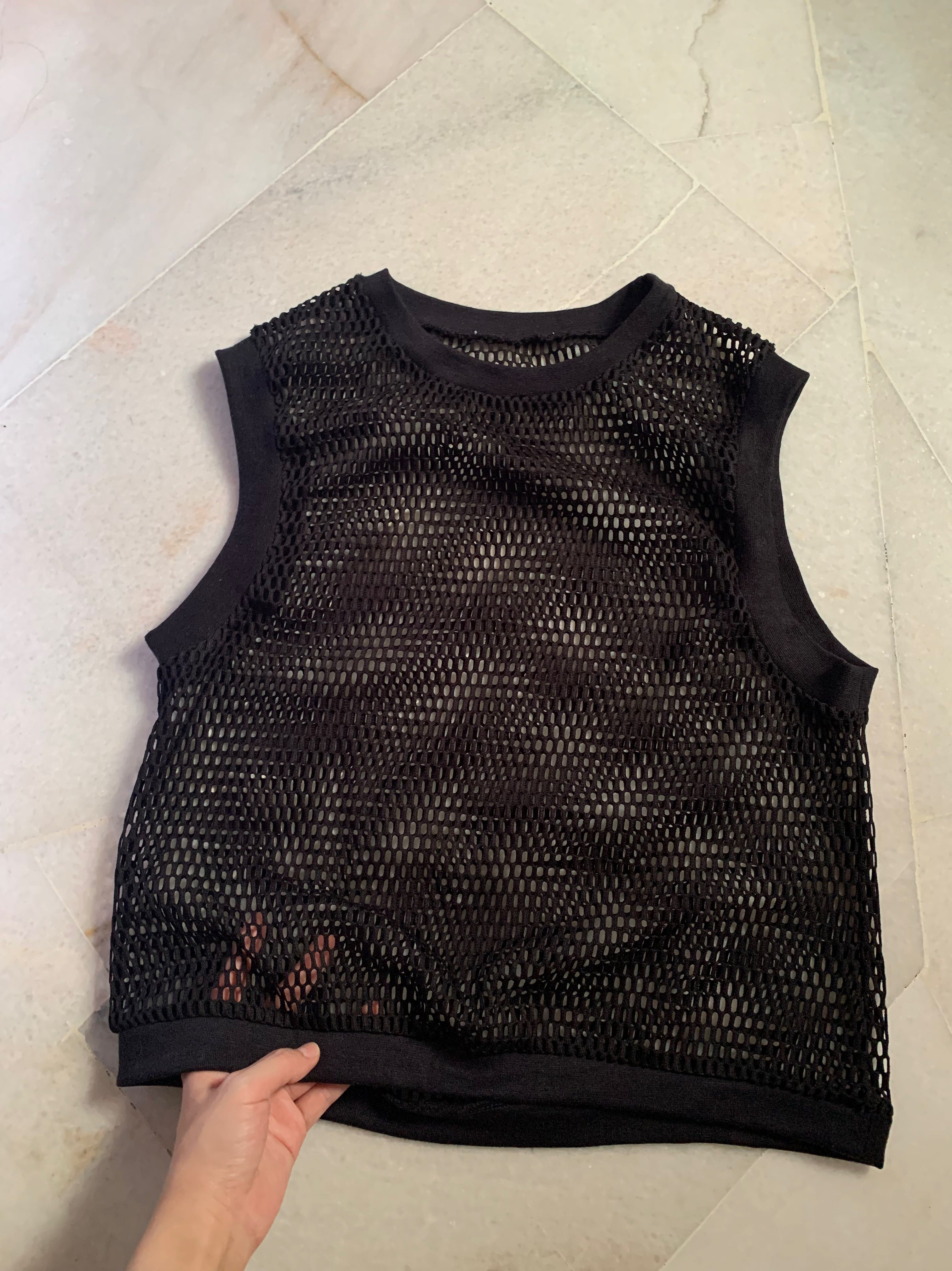 See-Through Netting Top, Women's Fashion, Tops, Other Tops on Carousell