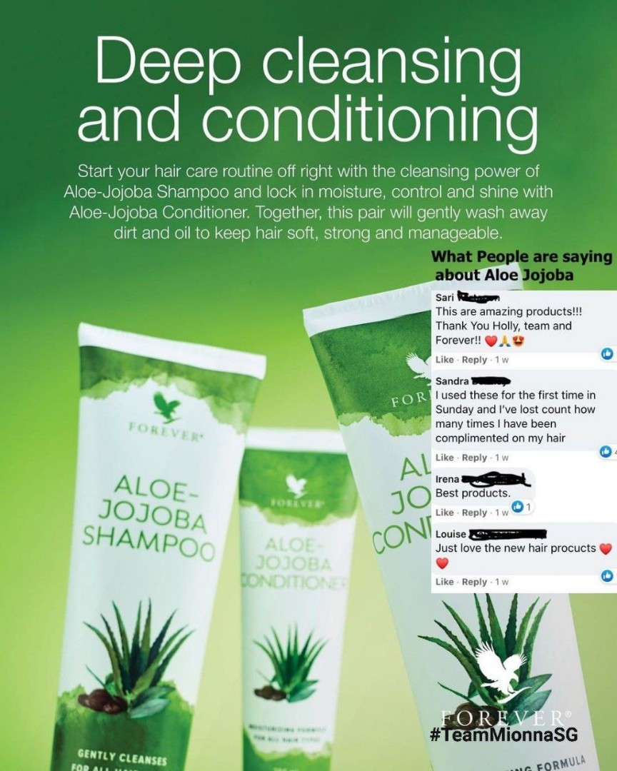 SG Ready Stocks Aloe Jojoba Shampoo by FOREVER LIVING, Beauty