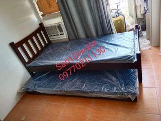 Single bed frame with pull out bed frame