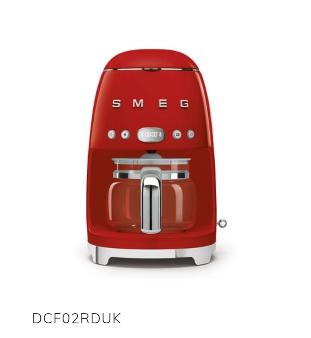 SMEG coffee filter drip machine, Red, TV & Home Appliances, Kitchen